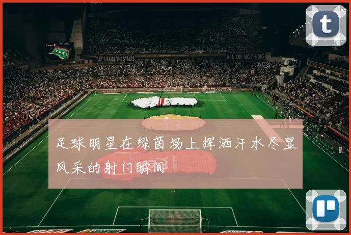 足球明星在绿茵场上挥洒汗水尽显风采的射门瞬间